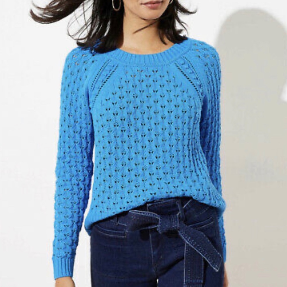 Bobble Pointelle Sweater
